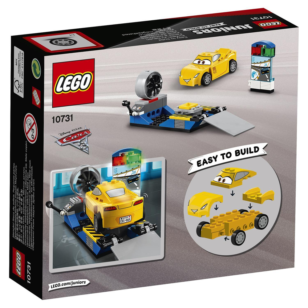 LEGO Juniors: Гоночный тренажёр Крус Рамирес 10731 — Cars Cruz Ramirez Race Simulator — Тачки Лего Джуниорс Подростки