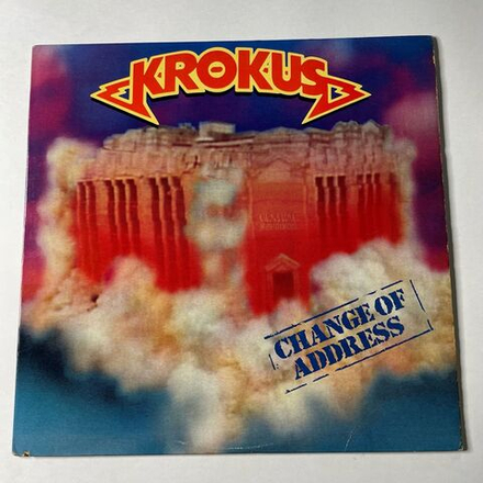 Винтажная виниловая пластинка LP Krokus Change Of Address (USA 1986)