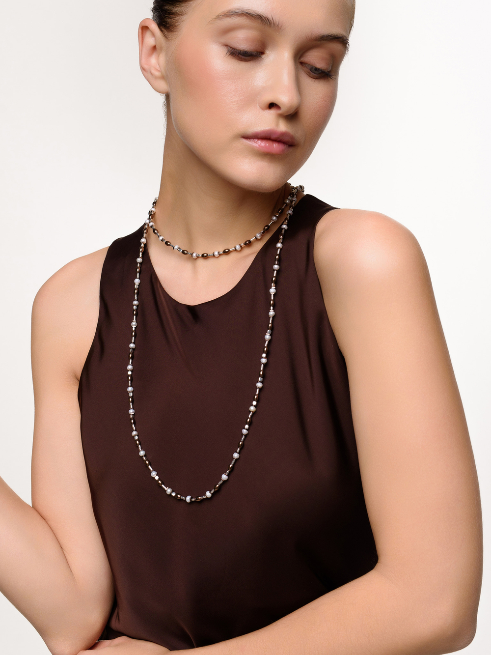 Сотуар "Grain brown pearl" Silver