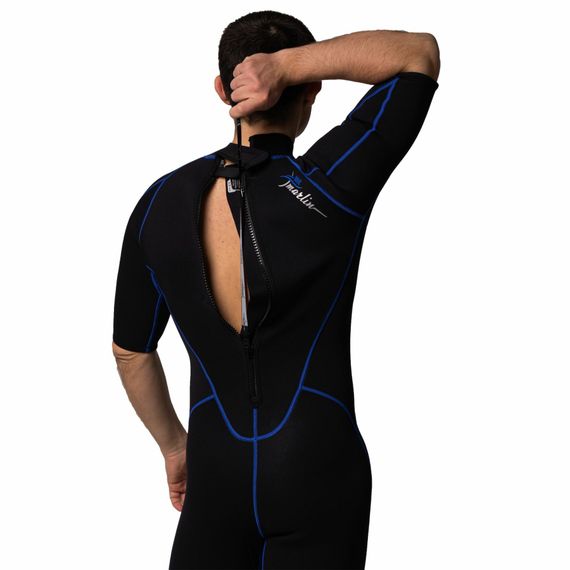 Гидрокостюм мужской Marlin Malibu Shorty Men синий/черный 2,5 мм