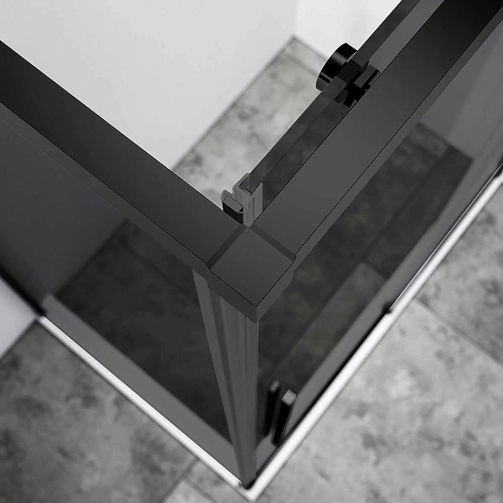 Душевой уголок Vincea Slim-N VSR-4SN8012CGB 120x80 стекло тонированное/профиль черный