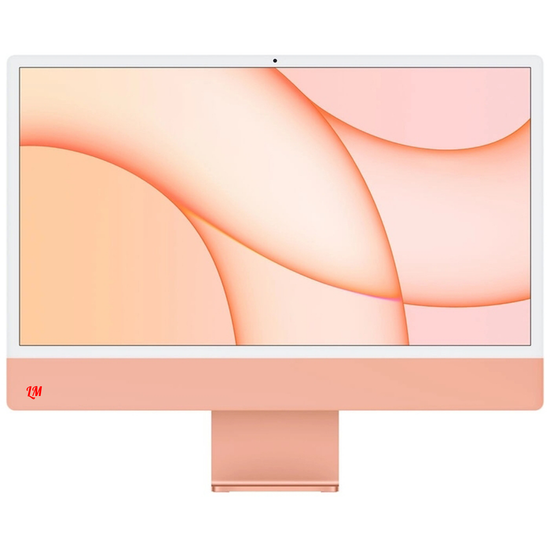 Apple iMac 24" Retina 4,5K, (M1 8C CPU, 8C GPU), 8 ГБ, 256 ГБ SSD, оранжевый Z132000BK