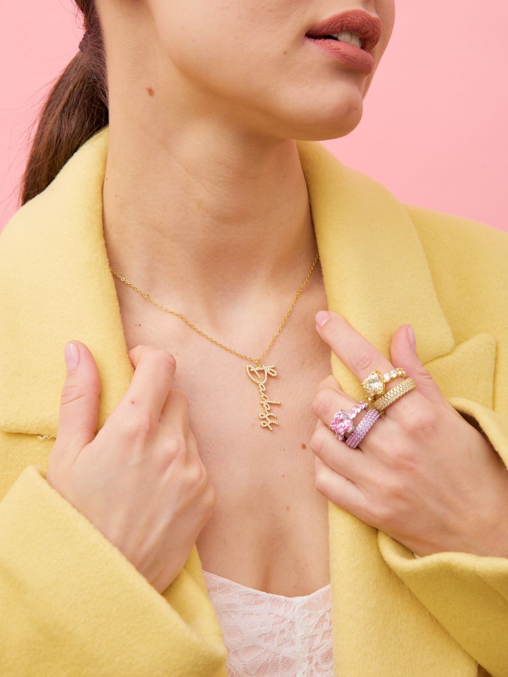 КОЛЬЦО "FALL IN LOVE PINK"