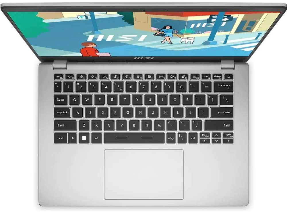 Ноутбук  MSI Modern 14 C13M-1090XRU 14 ", Core i7, 16 Гб RAM, 512 Гб SSD, Iris Xe Graphics, Серебристый