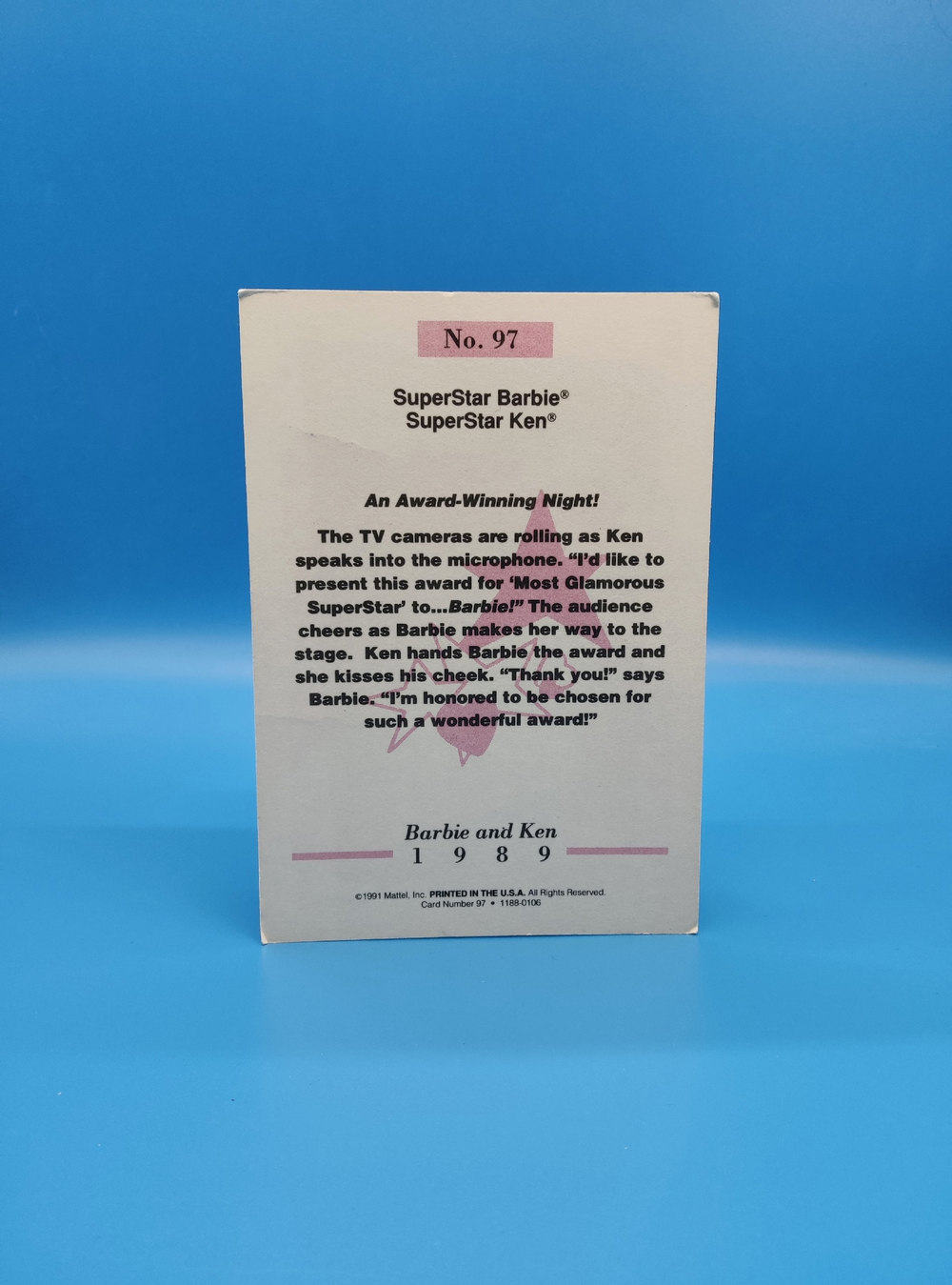 Аксессуар винтажная карточка Барби 90х 031007