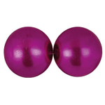 Бусина стеклянная "Zlatka" GBP-06 14 мм 30 шт на подложке в пакете с европодвесом стекло №11 фуксия