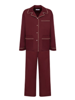 Комплект: рубашка и брюки с кантом бордо