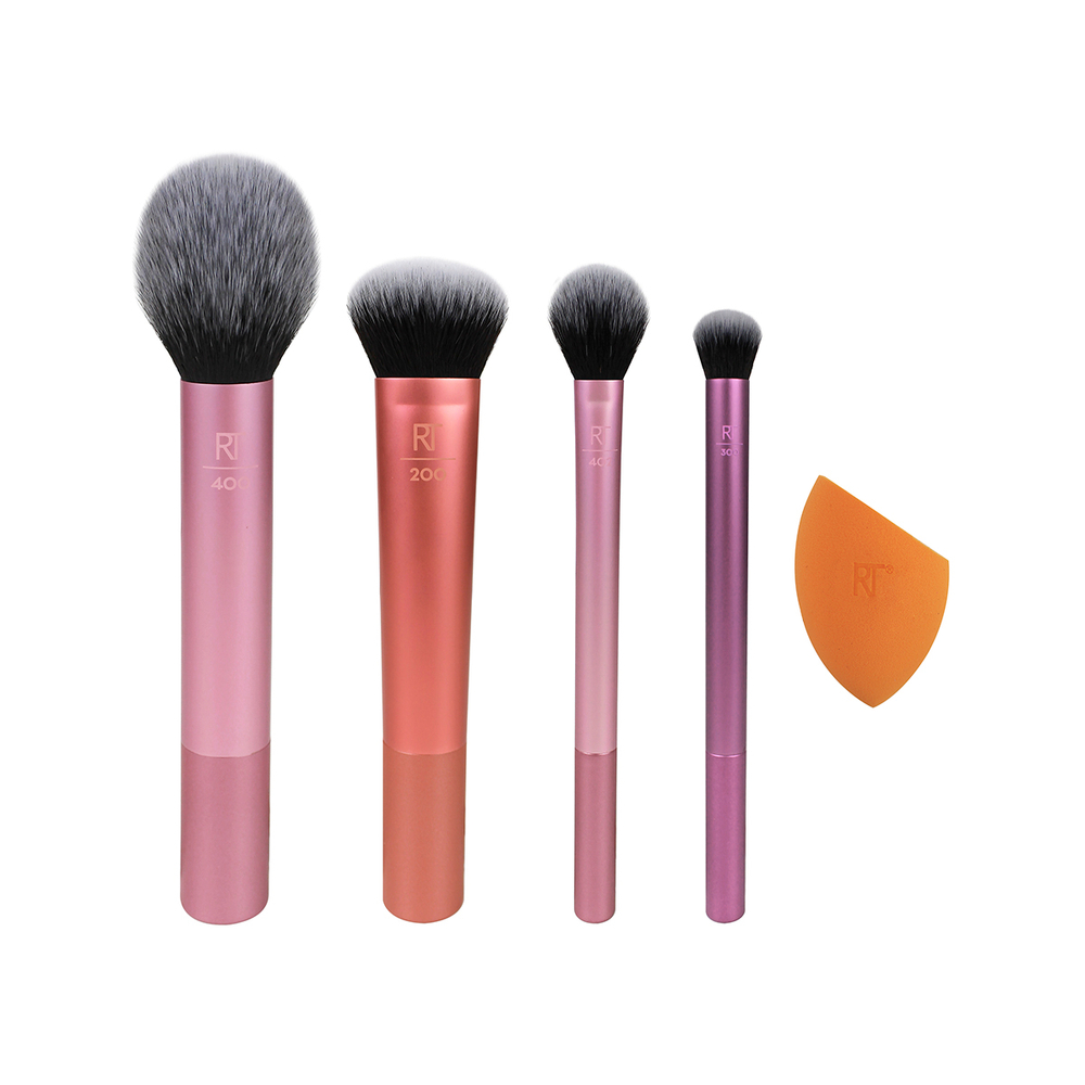 Набор кистей и спонж для макияжа REAL TECHNIQUES Everyday Essentials Set