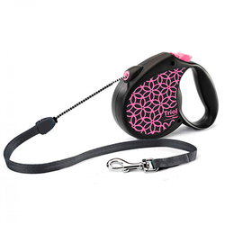 Flexi Life Pink Рулетка для собак 5м, Трос