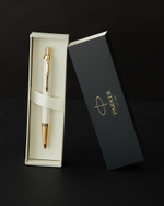 Ручка шариковая Parker IM Premium K318  Pearl GT M синие чернила, в подарочной коробке