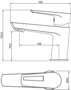 Смеситель для раковины Aquanet Logic AF320-10С