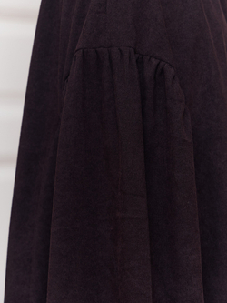 Юбка бохо вельветовая миди