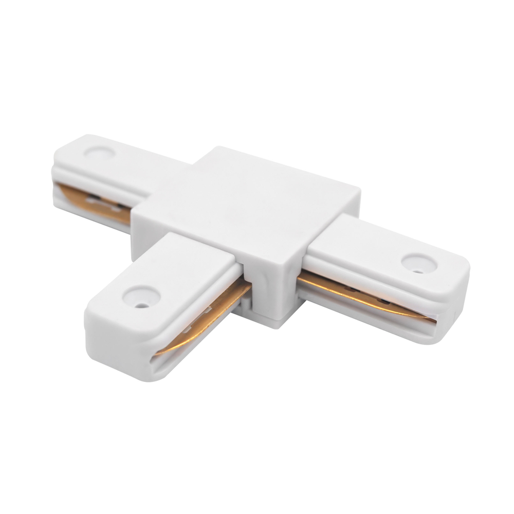 502136-P Соединитель трековый однофазный BARRA T-образный к 50202X-P, 50203X-P БЕЛЫЙ