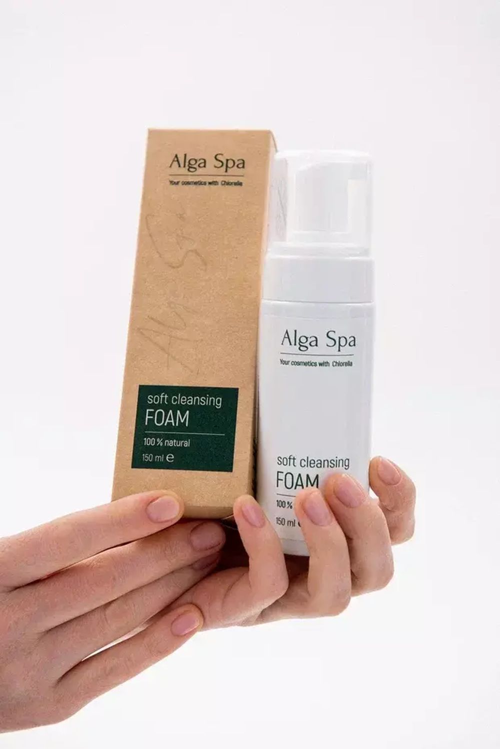 Пенка для умывания мягкая Chlorella 150 мл (Alga Spa)