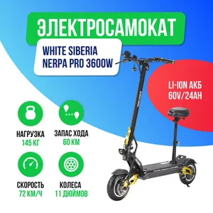 Электросамокат WHITE SIBERIA NERPA PRO 3600W Siberian Gold (золотой) фото №2