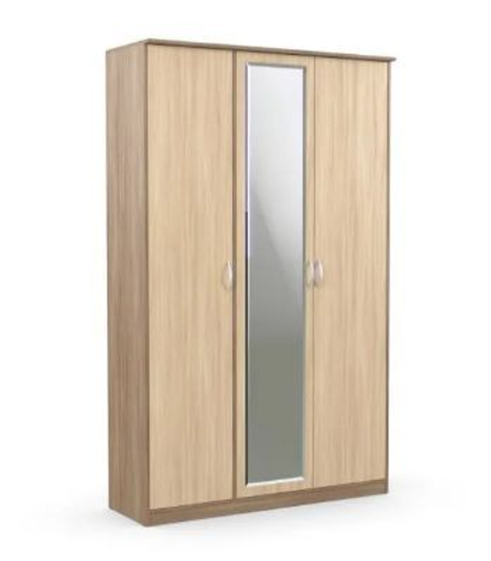 Шкаф 3-х створчатый без зеркала Ясень шимо темный/Ясень шимо светлый