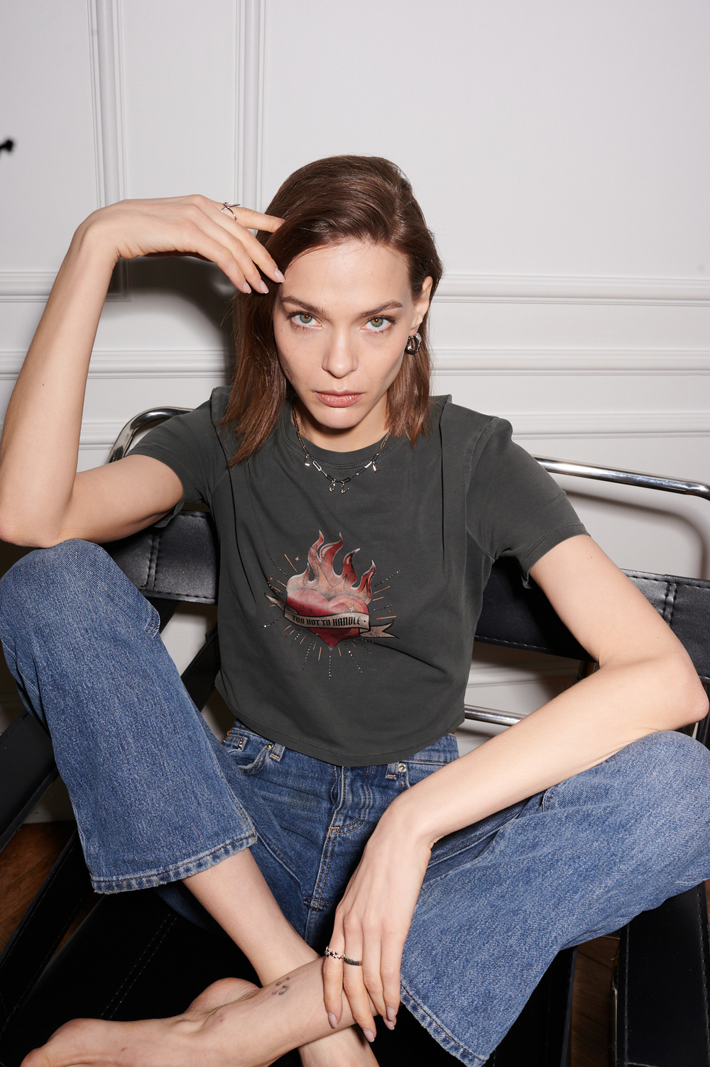 Колье Цепь Love