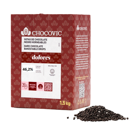Капли термостабильные Темные 46,2% "Chocovic Dolores", 100 г