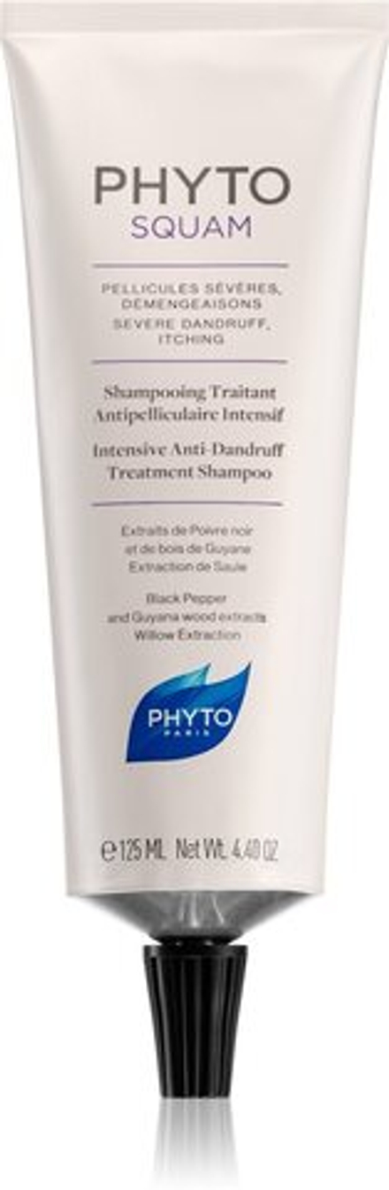 Phyto Phytosquam Intensive Anti-Danduff Treatment Shampoo - шампунь против перхоти для раздраженной кожи головы /   125  ml  / GTIN 3338221004222