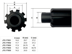 Приспособление для центровки сцепления (VOLVO IVECO Stralis FORD CHEVROLET) JTC