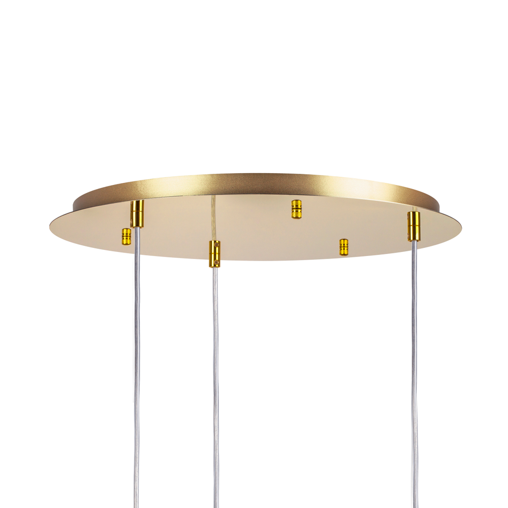 L3PR721132 Подвес тройной круглый EXTRA 3x3x5W(led) G9  (721132 - 3 + 572132 -1) ЗОЛОТО