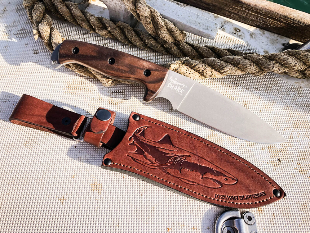 🏆Туристический нож Shark AUS-8 StoneWash