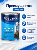 Эмаль Престиж ПФ-115, белая, 0,9 кг