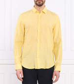 Льняная рубашка Liam BOSS BLACK - желтый(50490340)