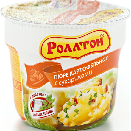 Пюре Роллтон с сухариками 40 гр