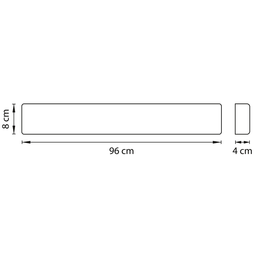 810538 Бра FIUME LED 30W 2850LM Dark wood 3000K