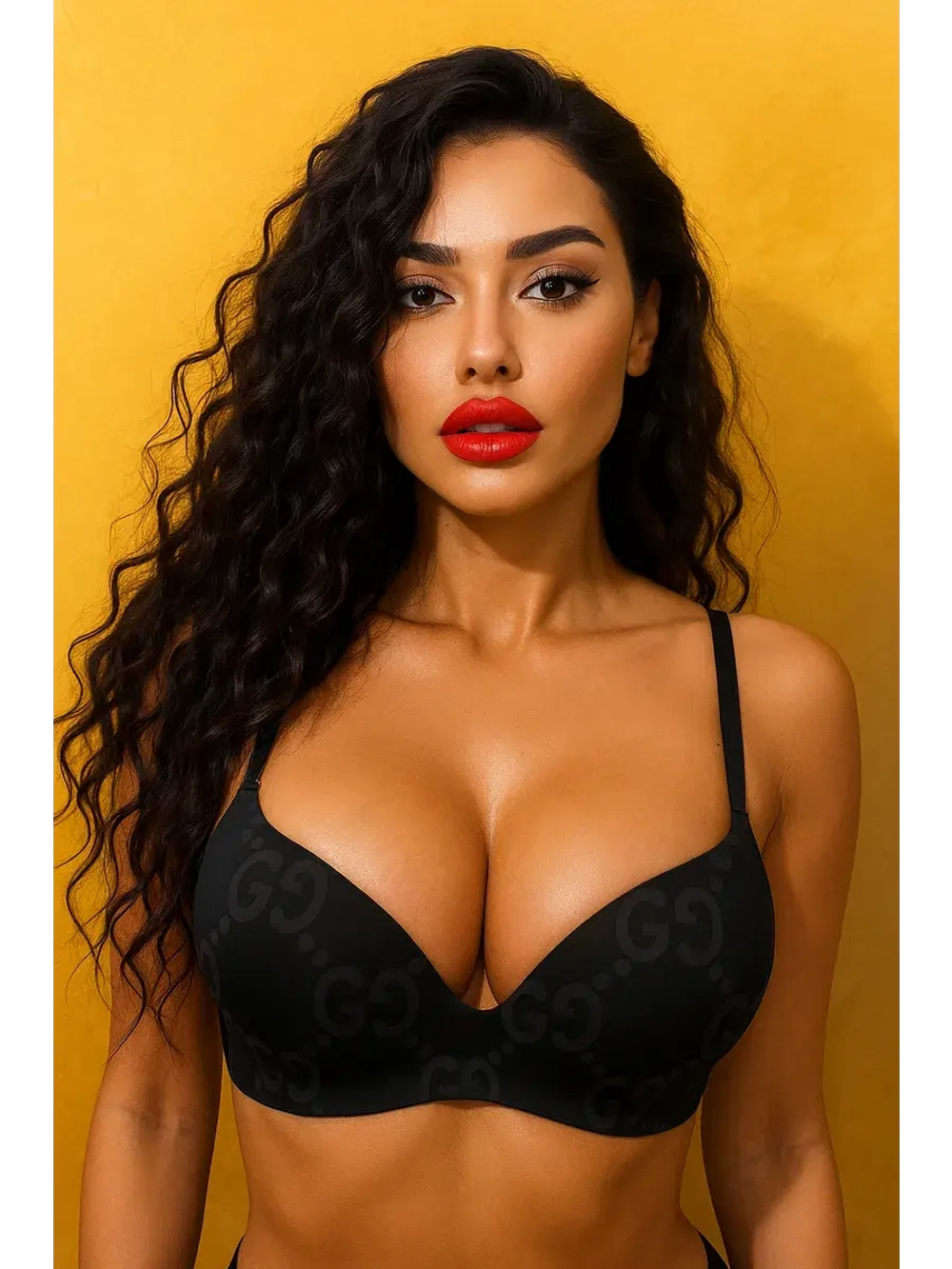 Бюстгальтер без косточек с паралоном декольте CD