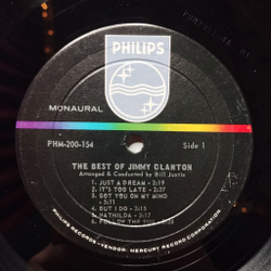 Винтажная виниловая пластинка LP The Best Of Jimmy Clanton (USA 1964)