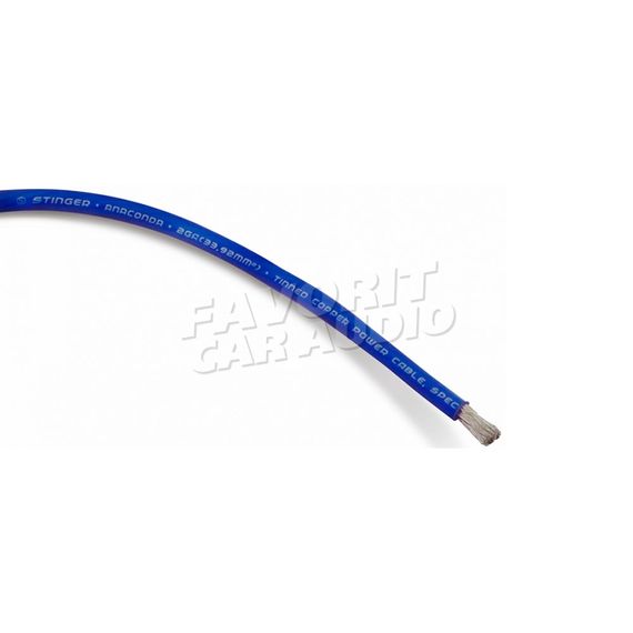 Силовой провод Stinger Anaconda Blue 2GA OFC луженый оловом и серебром (15)
