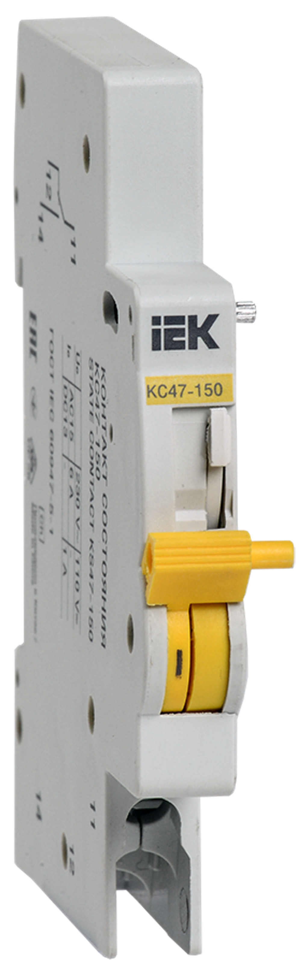 Контакт состояния КС47-150 на DIN-рейку для ВА47-150 IEK