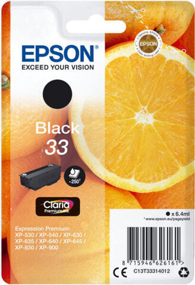 Картридж струйный Подлинный Черный Epson Oranges C13T33314022 1 шт