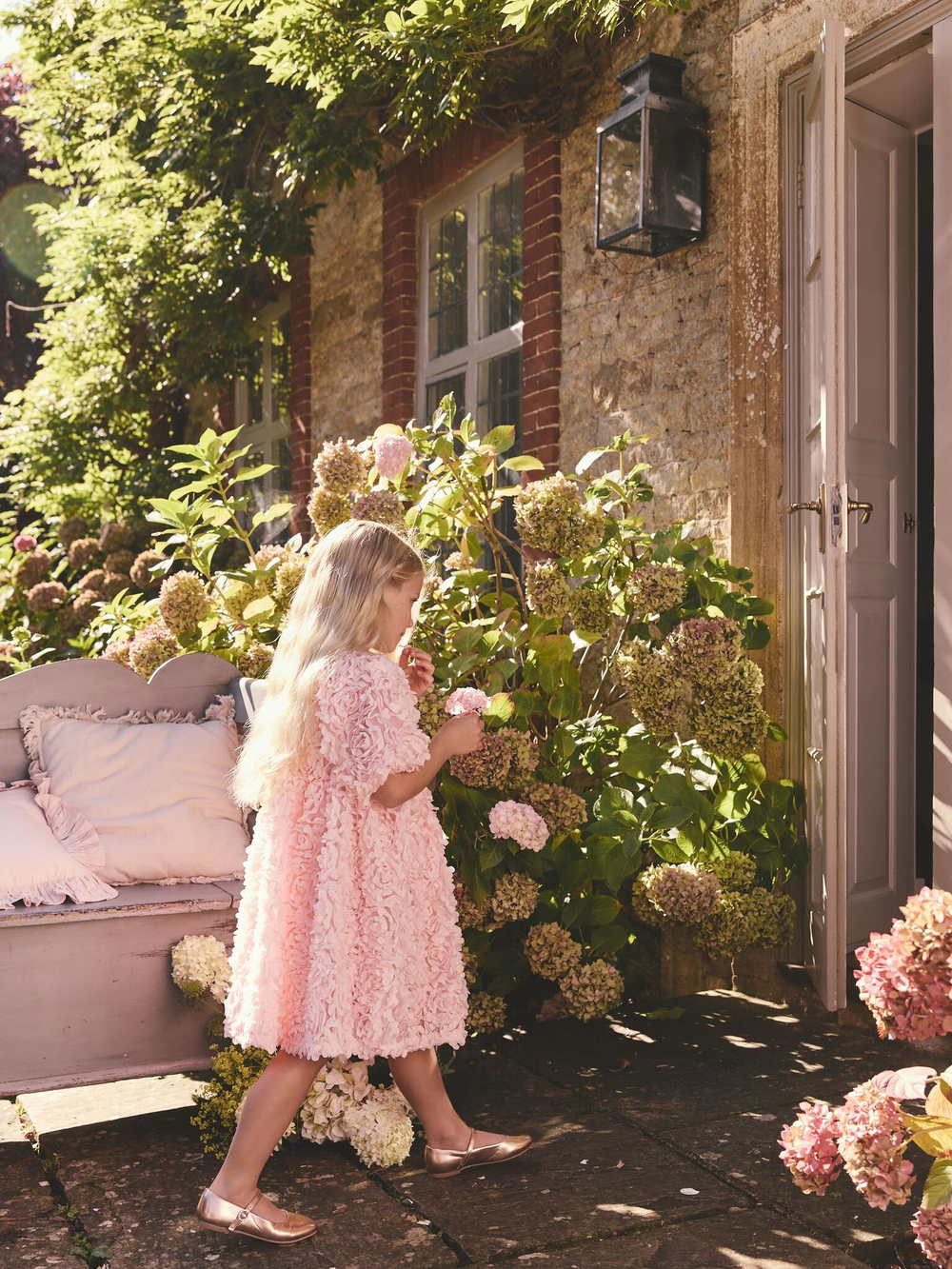 Платье для девочки Next E57-554, Розовый