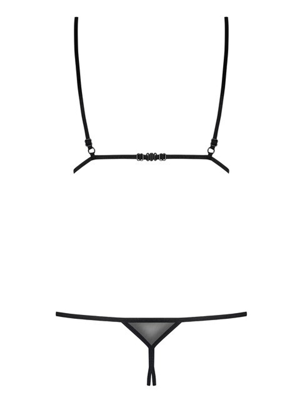 Комплект из черных кристаллов Platinesa SM (42-44) (Цвет: черный с серебряным)