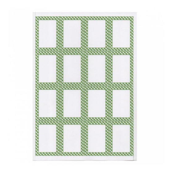 Этикетка бумажная самоклеящаяся белая, 4,5*6,5 см, 100 листов, 16 наклеек/лист Garcia De Pou