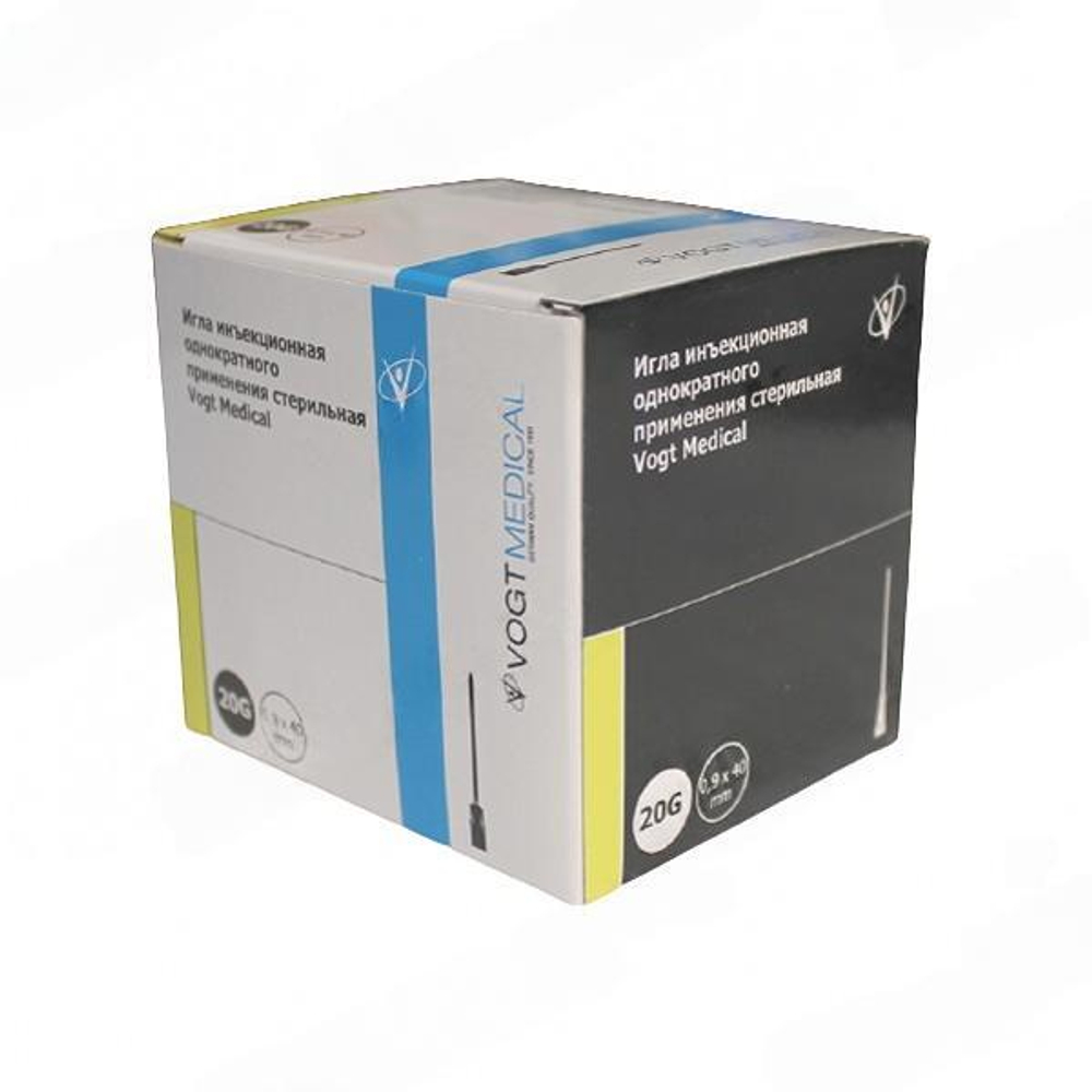 Игла инъекционная 20G (0,9х40мм) VM, уп.100шт