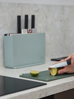 Набор из 4-х разделочных досок и 4-х ножей с держателем Cut&Store