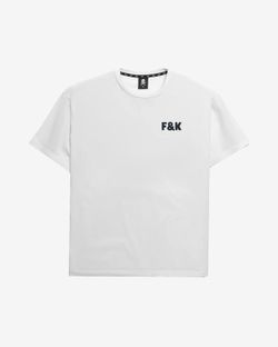 Футболка оверсайз F&K белая