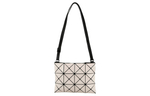 ISSEY MIYAKE Synthetic Leather Shoulder Bag, Crossbody Bag Unisex Beige
