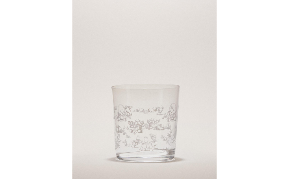 Zara Home стакан из стекла, цвет белый, 9 см