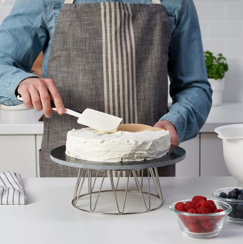 ГУББРОРА GUBBRORA Лопатка силиконовая, 25 см, черно-белая