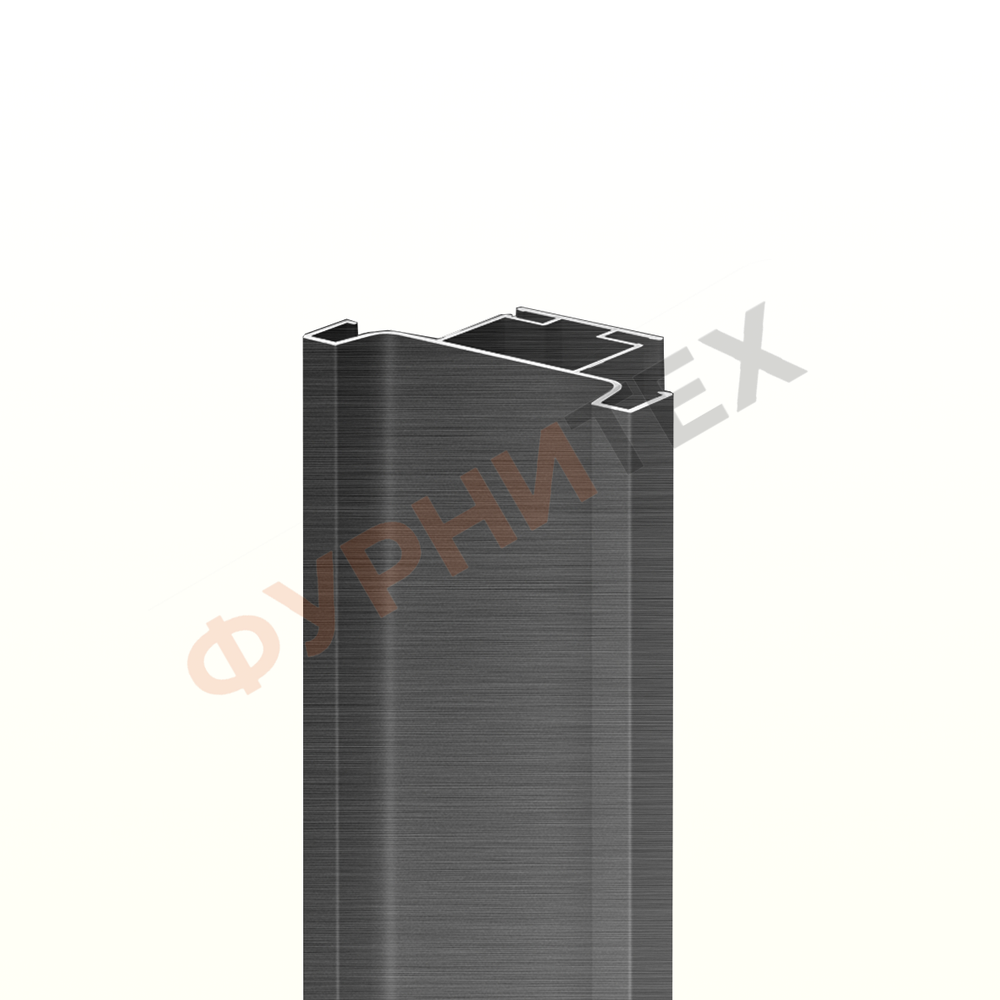 Алюминиевый рамочный профиль для фасадов, Черный браш купить с доставкой, Казахстан