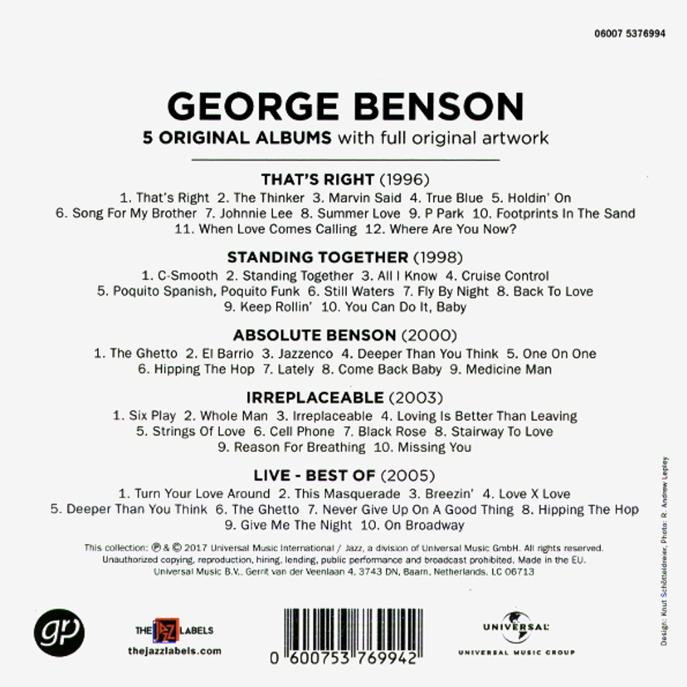 George Benson / 5 Original Albums (5CD)