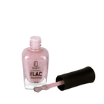 IQ Beauty Лак для ногтей профессиональный укрепляющий с биокерамикой #088, 12.5 мл Пыльно-розовый с белой крошкой, полупрозрачный