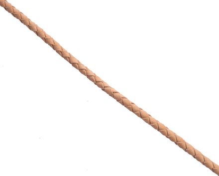 Шнурок плетеный бежевый Ø 2.0 - 2.2 мм, дл. 40 см