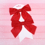 Бант на ёлку «Волшебство» 15*15 см (набор 2 шт), Красный