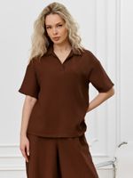 Блузка женская Ясмина-1 Виотекс КОРИЧНЕВЫЙ
